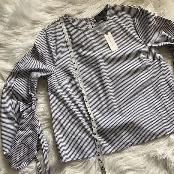 Anthropologie Sundays in Brooklyn Striped Blouse Size S - Picture 16 of 16